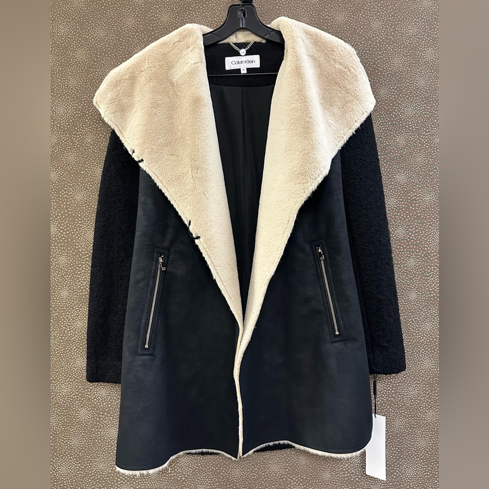 🔥🔥🔥NEW Calvin Klein Black Jacket Coat
